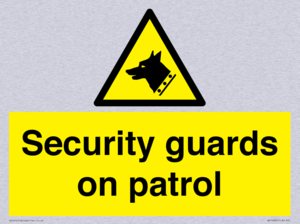 Security guards on patrol